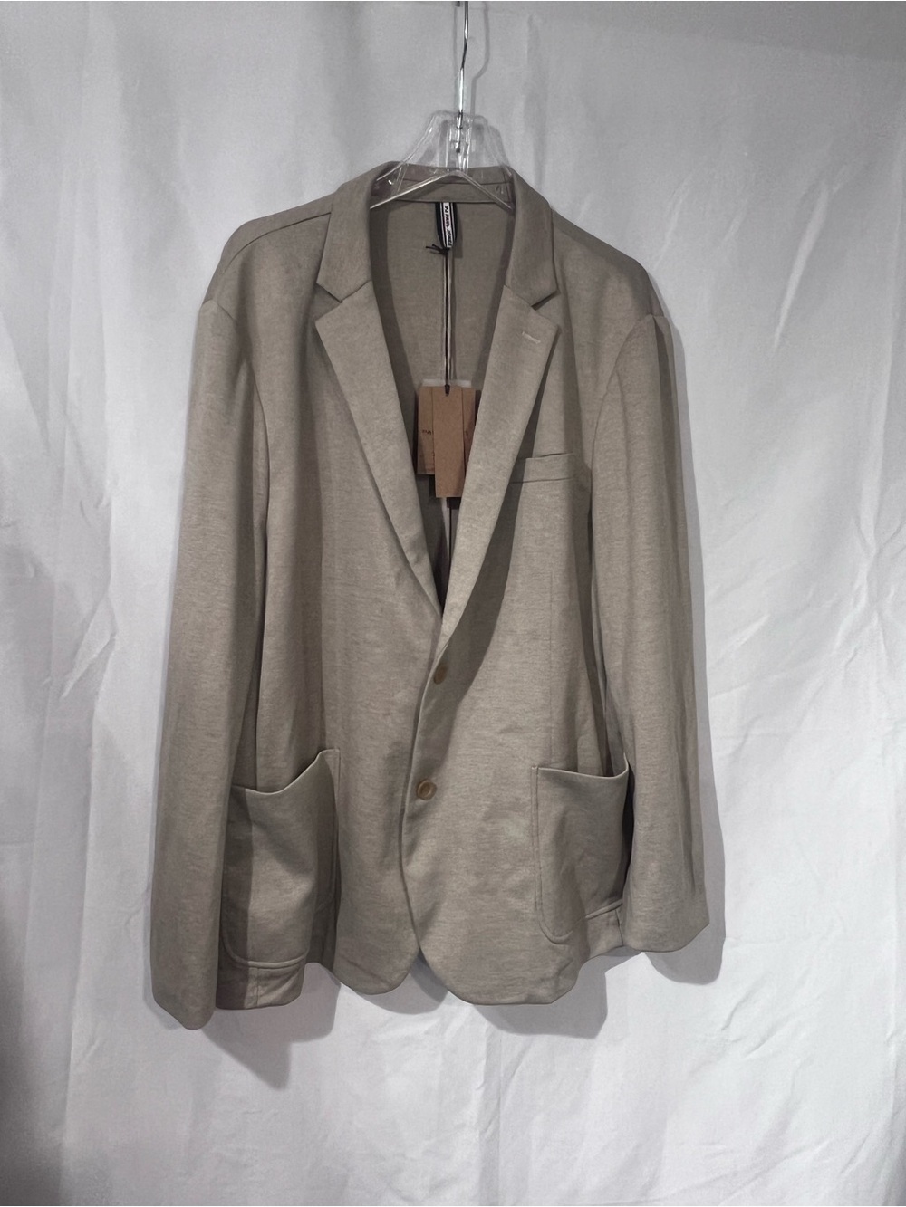 Men's Light Taupe Single-Button Blazer